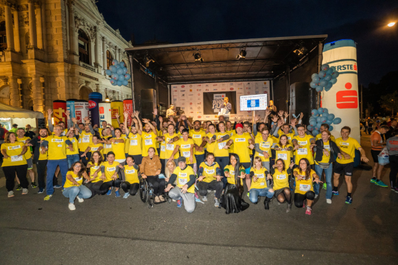 Abschlussfoto vom Vienna Night Run