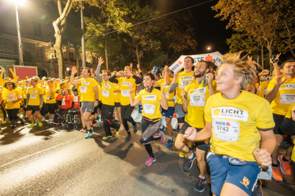 Start beim Vienna Night Run